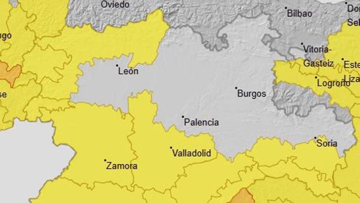 Temperaturas, alerta amarilla CyL