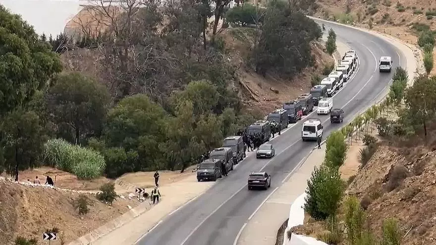 Marruecos frustra el intento de cientos de migrantes subsaharianos de alcanzar Ceuta