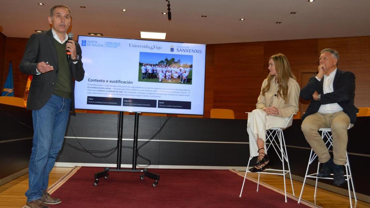 La presentación del proyecto en Sanxenxo.
