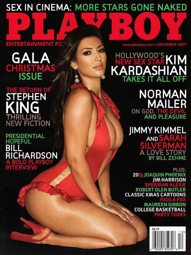 Kim Kardashian en la portada de la revista Playboy en 2007