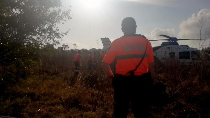 El helicóptero de la Guardia Civil localizó el cadáver del motorista desaparecido en Ibiza