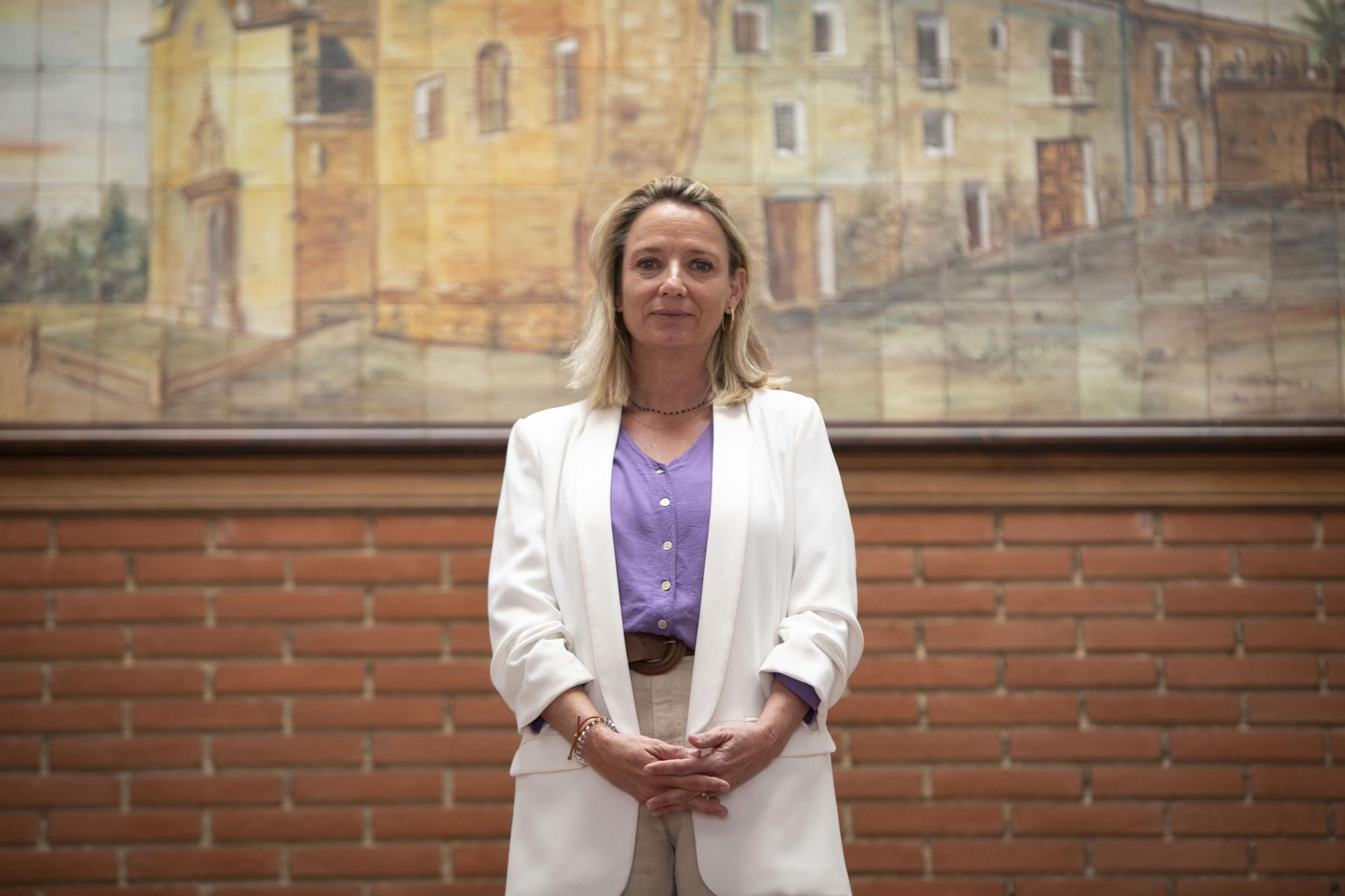 Paz Carceller (PP), alcaldesa de Puçol, durante la entrevista con Levante-EMV