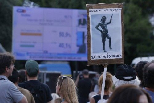 Grecia celebra la victoria del 'no' en el referéndum