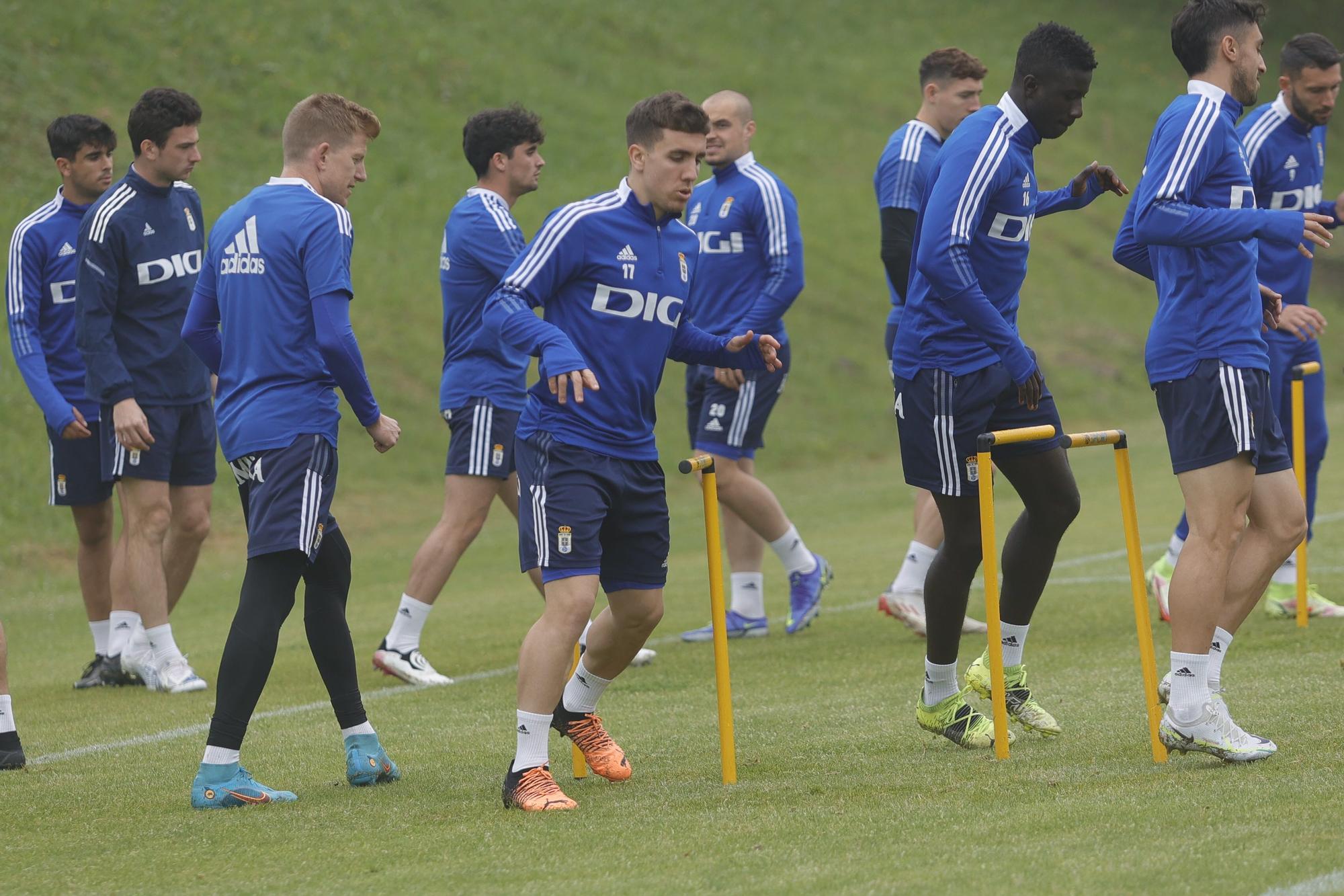 Las imágenes del entrenamiento del Oviedo