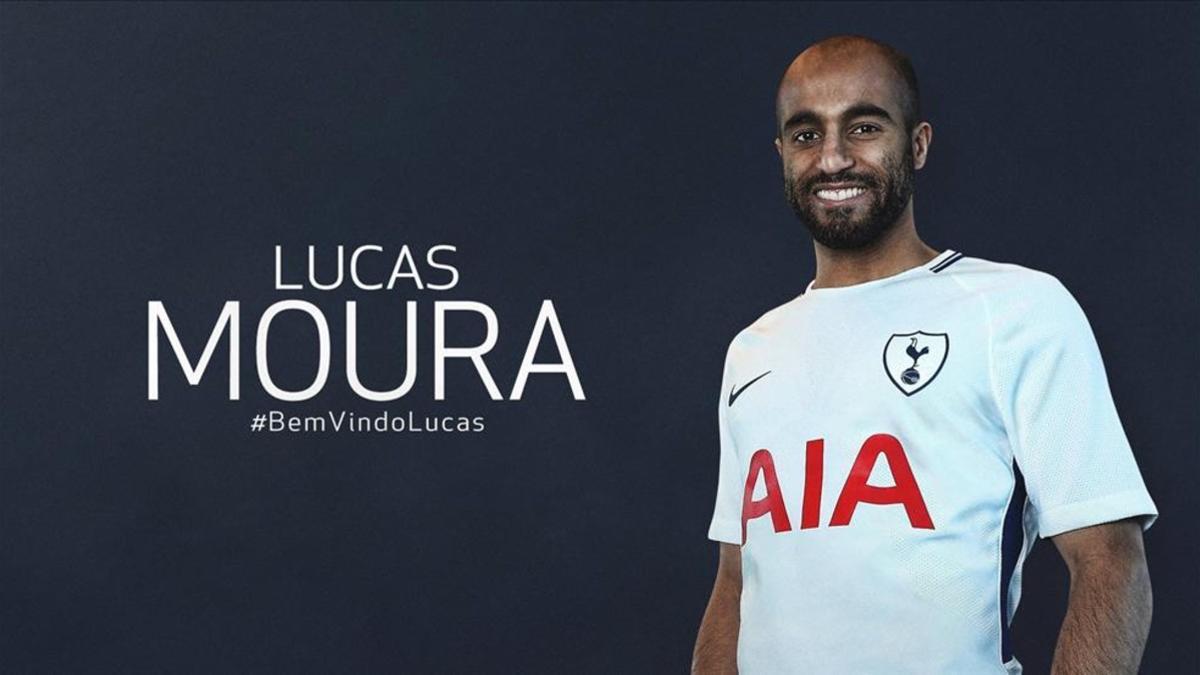 Lucas Moura, nuevo jugador del Tottenham