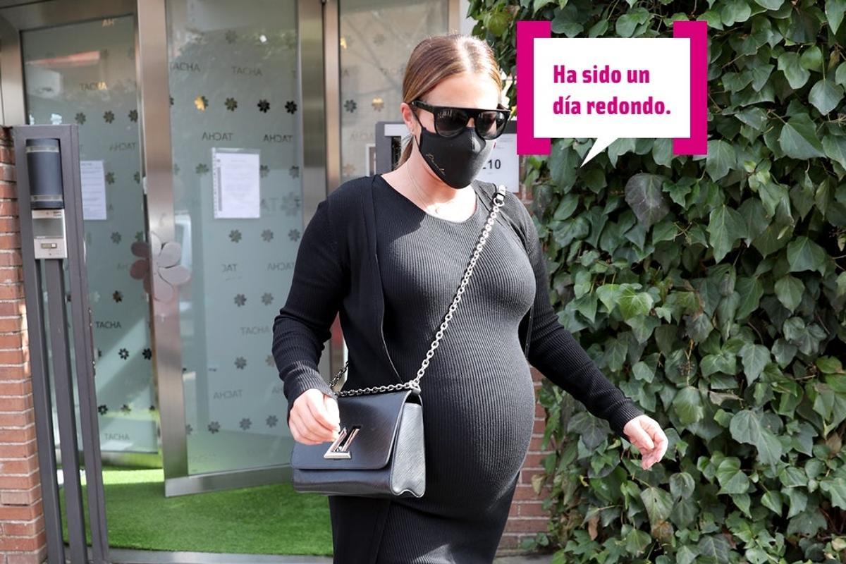 Paula Echevarría muy embarazada