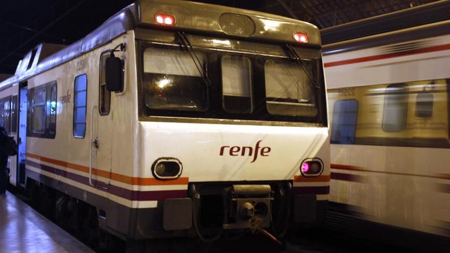 Un tren de Renfe en Cuenca.