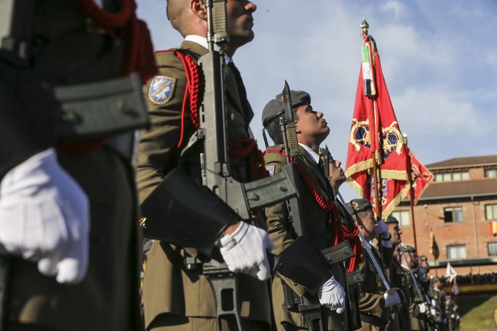 Parada militar del acto de celebración de la Inmaculada