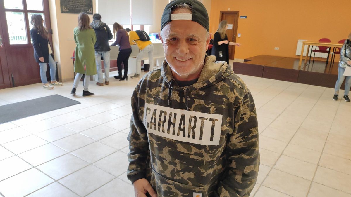 Iván Armesto en el casting.