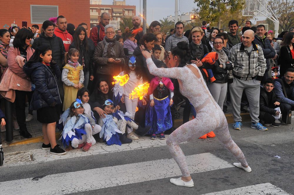 Un instante del carnaval en El Pla