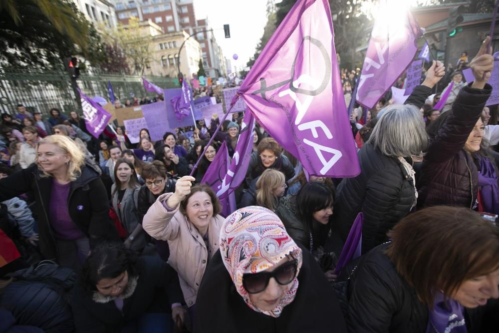 Manifestación del 8 M por las calles de Oviedo