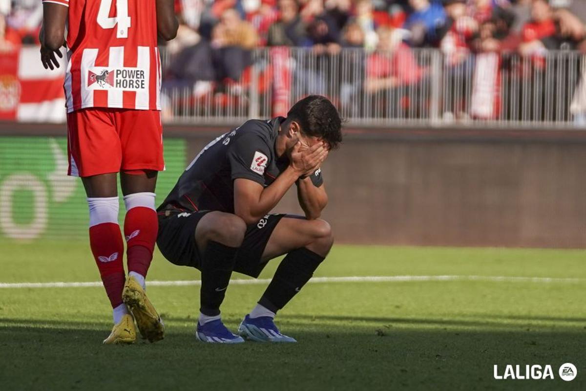 Llabrés se lamena tas u ocasión fallada en el minuto 91 ante el Almería.