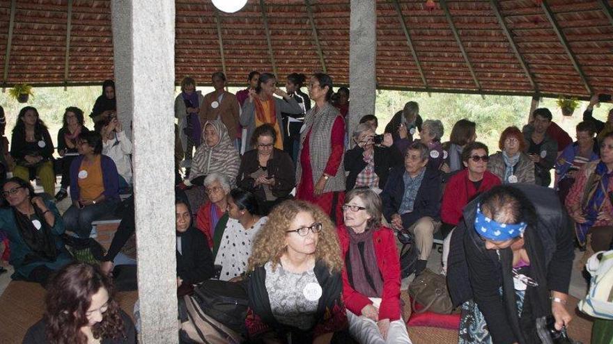 Delegación valenciana durante el encuentro en Bangalore.