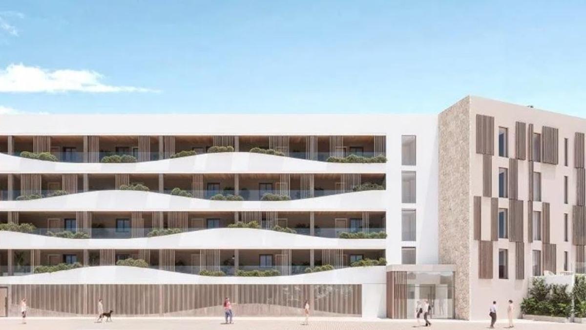 Recreación del nuevo edificio que se va erigir en Santa Eulària.