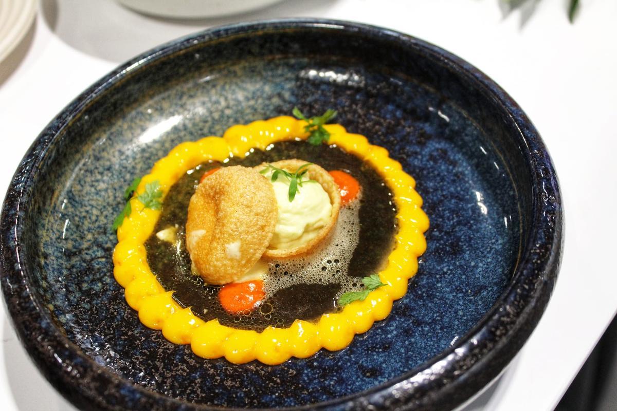 Crujiente de pavía de bacalao a la madrileña, de Agustín Herrera Viso (Restaurante Torcuato).