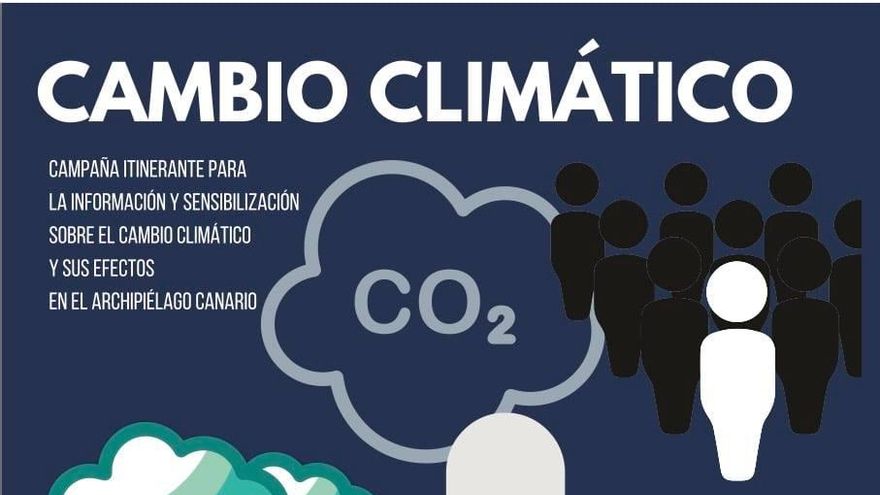 The itinerant campaign on the effects of Climate Change in the Canary Islands arrives in Santiago del Teide