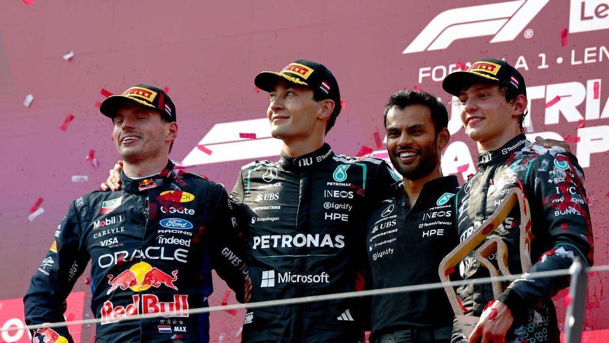 Russell gana en Austria y desafía al líder Antonelli... pero Verstappen ya está aquí