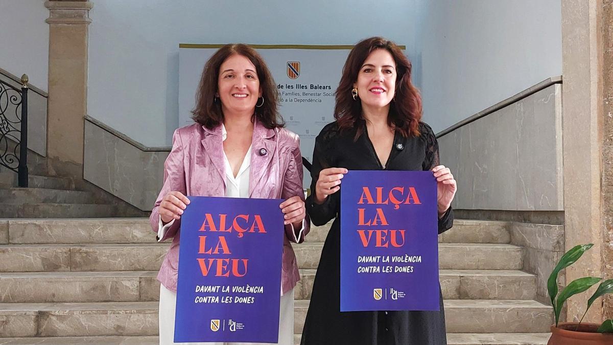 Cati Salom y Sandra Fernández, este jueves tras la presentación del programa de actividades por el 25N.