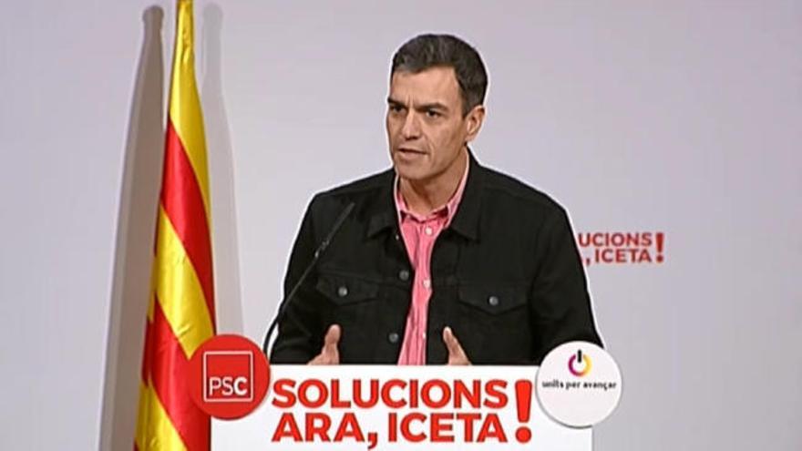 Sánchez arropa a Iceta y anima a ir a las urnas: ''Si tú no vas, ellos se quedan''