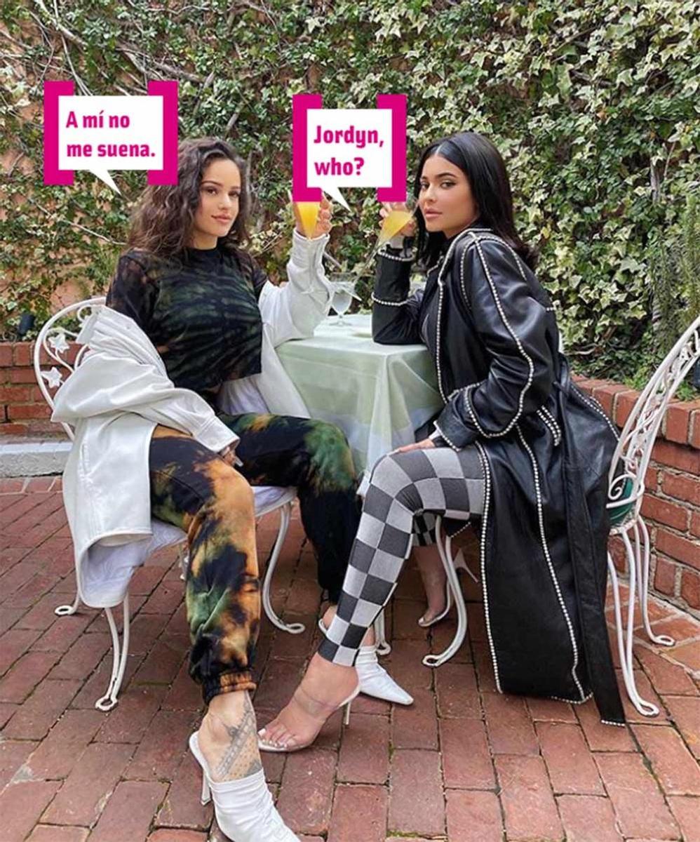 Una bonita amistad: Kylie Jenner y Rosalía tomando una mimosa juntas