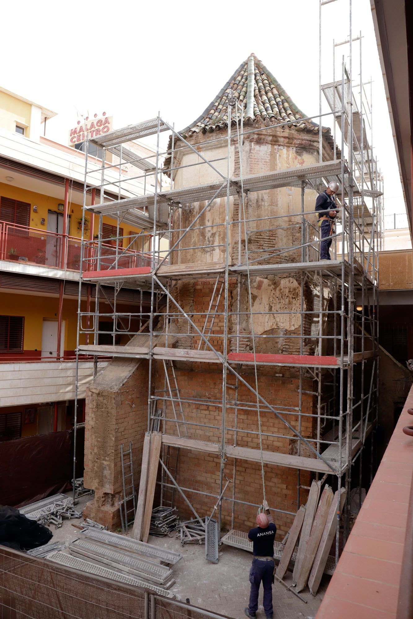 Imagen del camarín de las Monjas, en el barrio del Perchel.