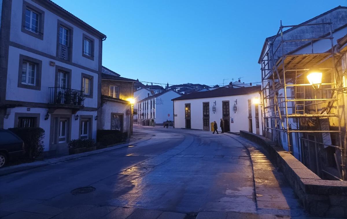 Estado despois da intervención do último tramo da rúa de Castrón Douro