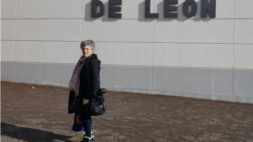 Lidia Senra, a la entrada del centro penitenciario // EP