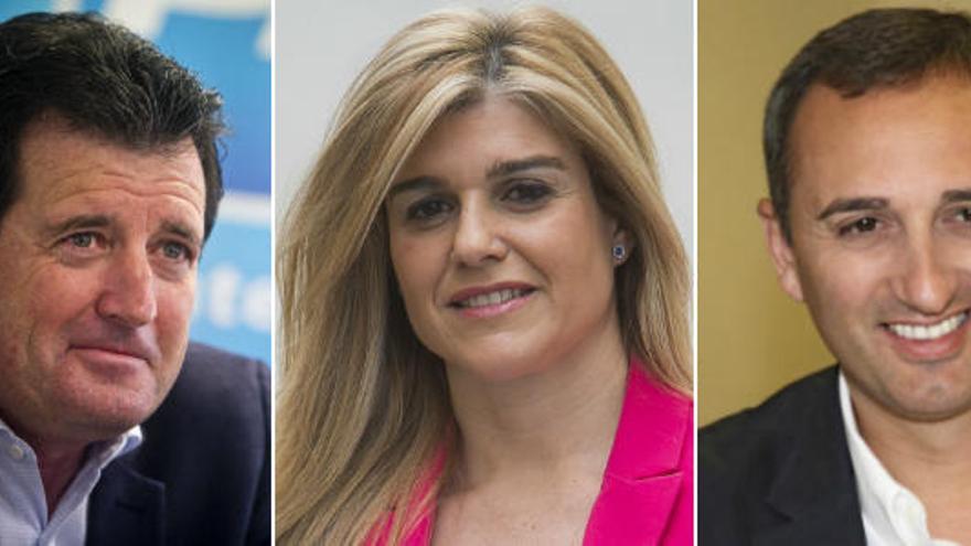 José Císcar, César Sánchez y Eva Ortiz, en la dirección nacional del PP