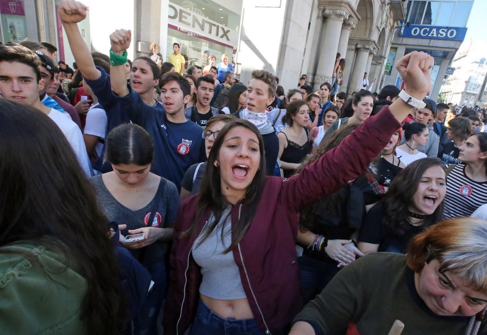 Marchas contra la reválida desde los institutos