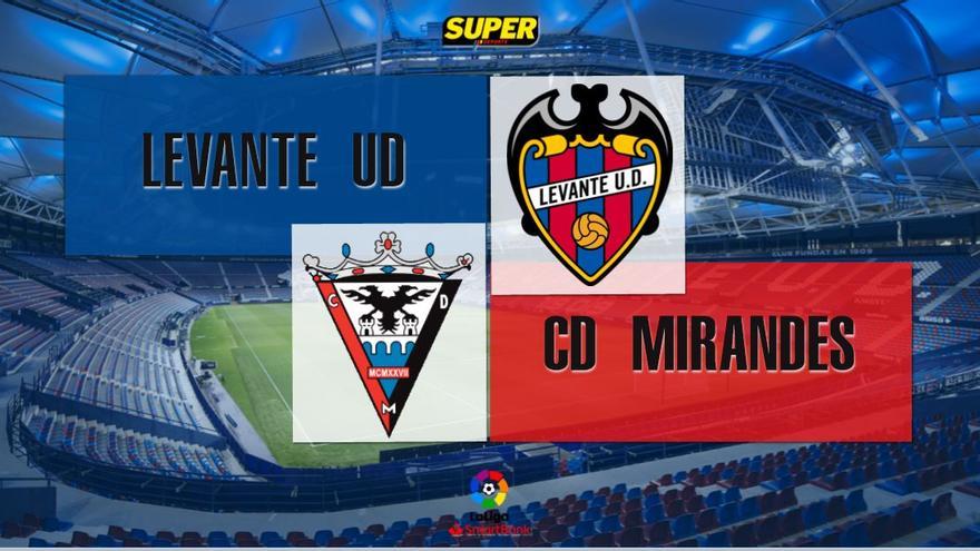 Final | El Levante cae en casa contra el Mirandés y sigue complicándose (1-2)