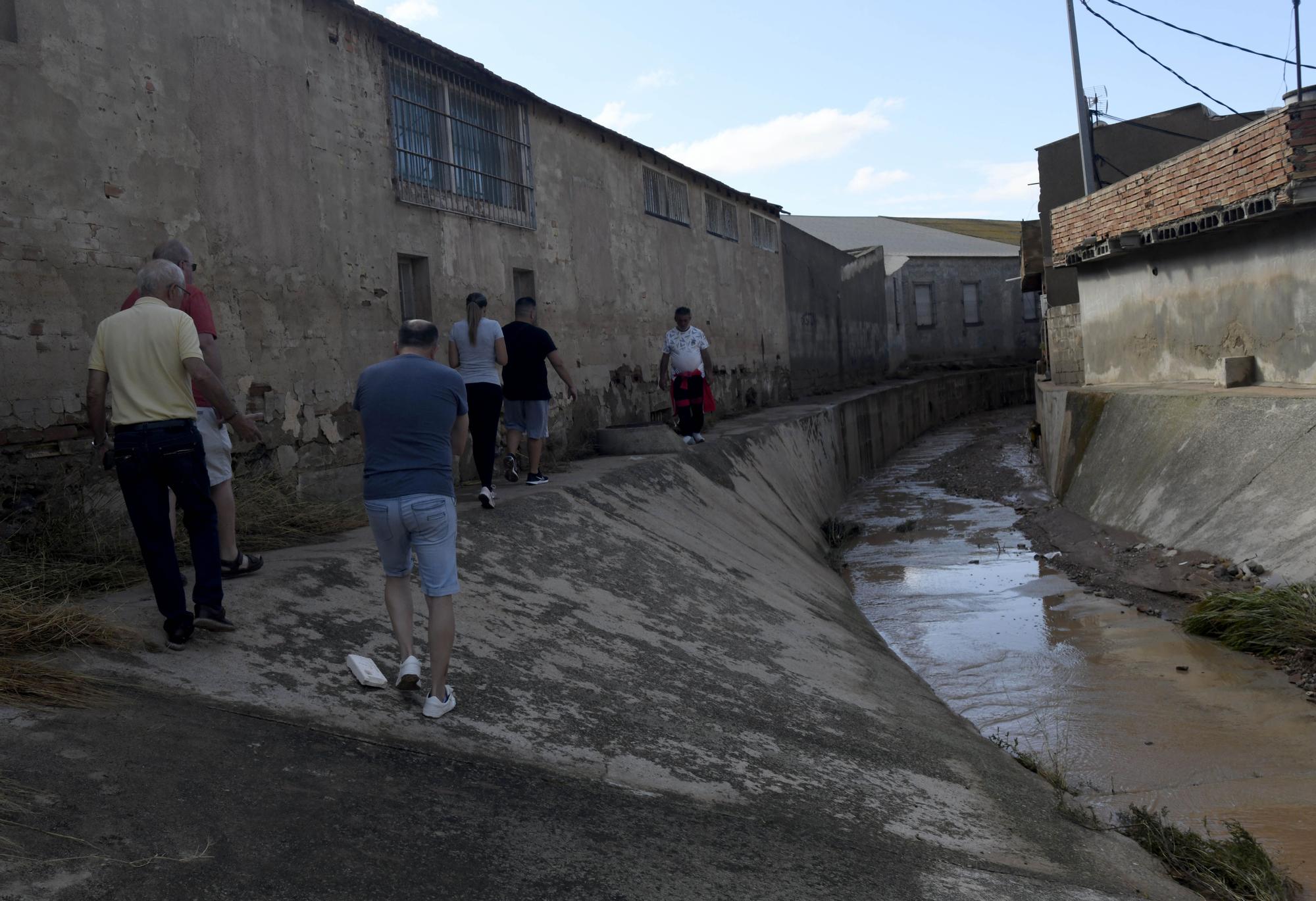 Los estragos del temporal en Javalí Viejo, en imágenes