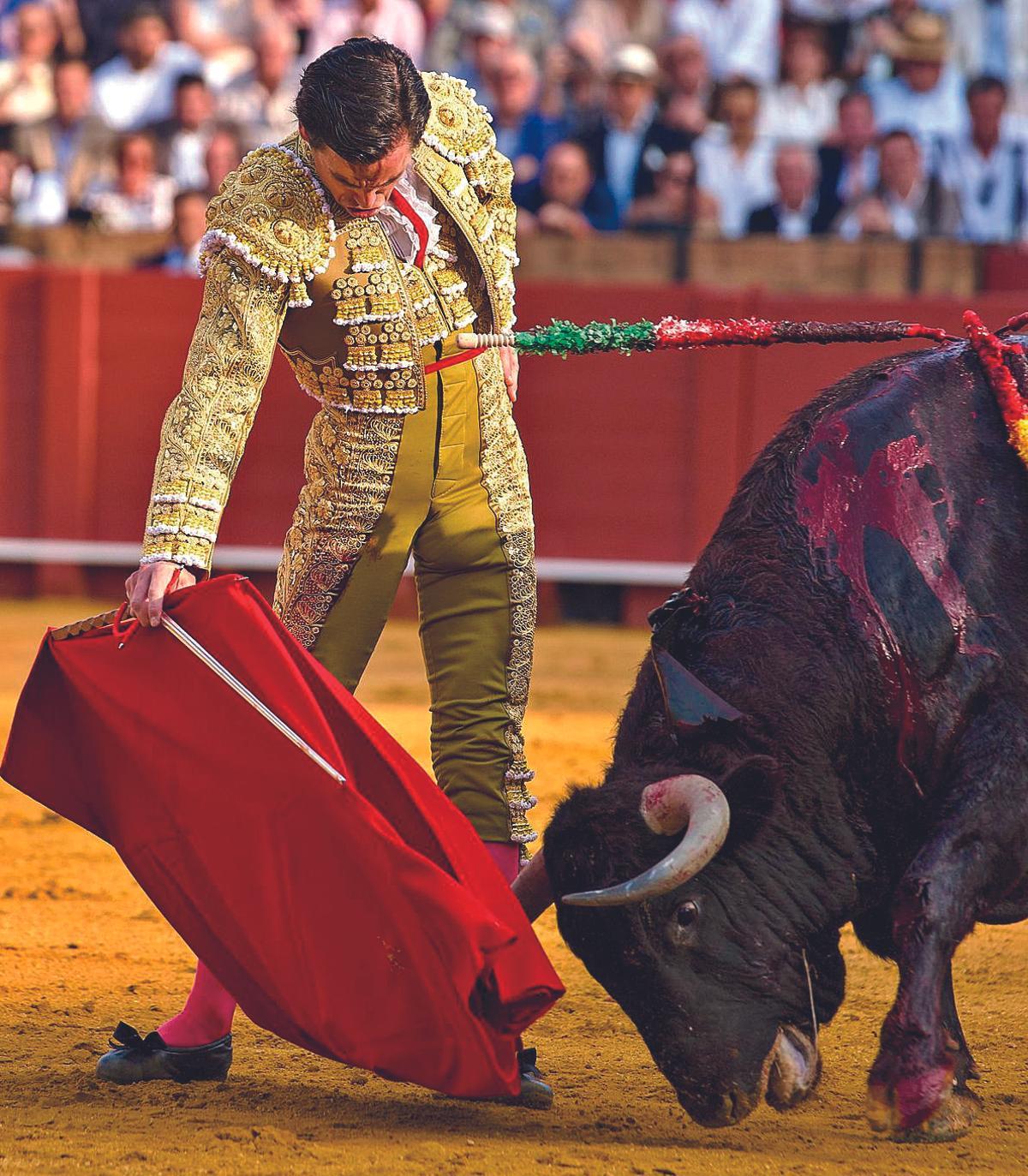 Juan Ortega, durante una actuación en la plaza sevillana.