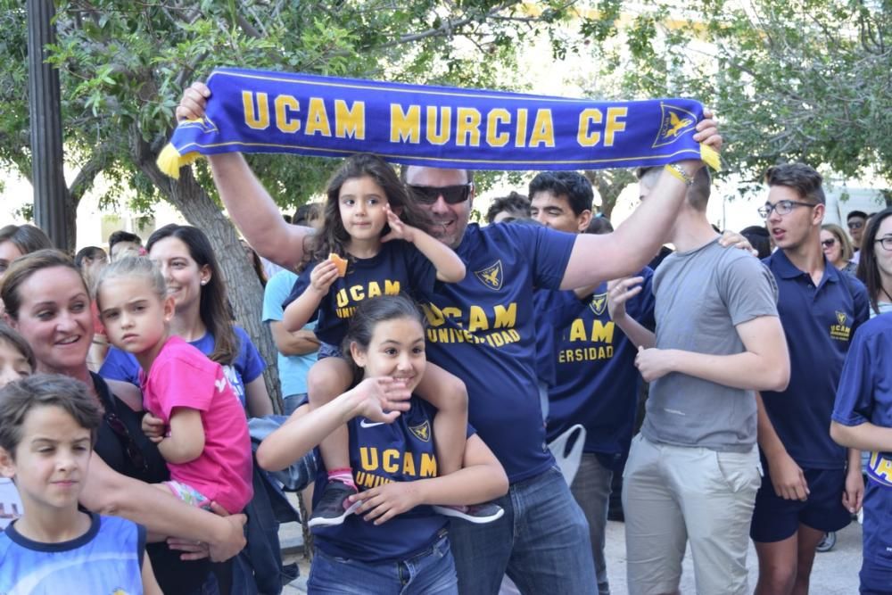 Celebración del ascenso a Segunda División A del UCAM