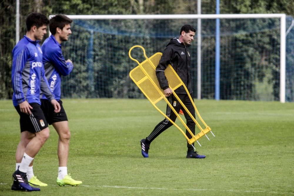 Entrenamiento del Real Oviedo en El Requexón