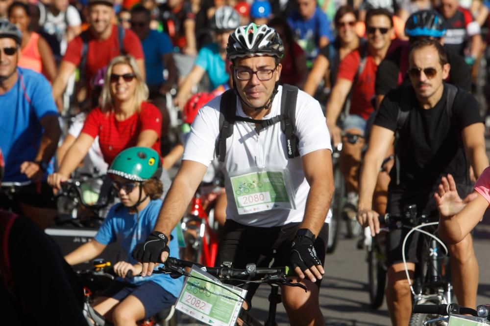 concentración ciclista en València