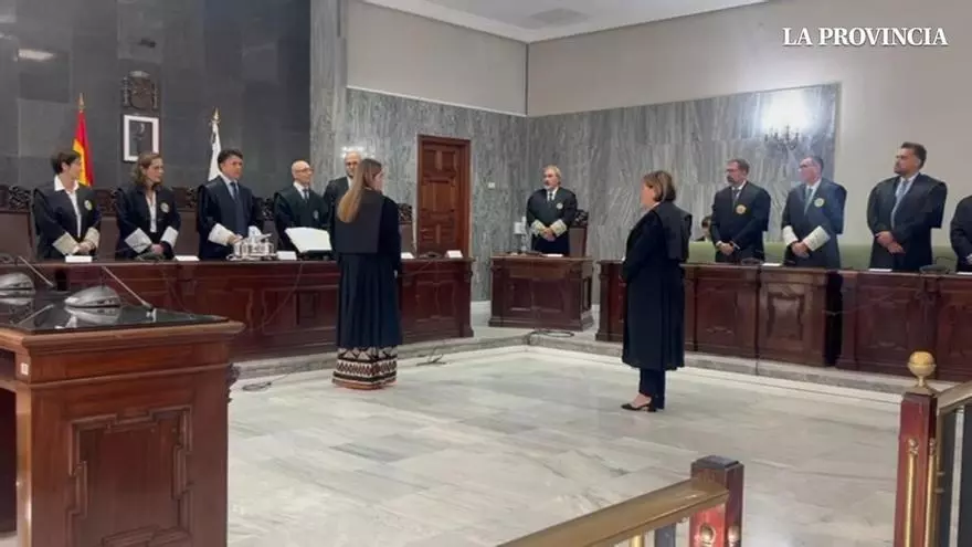 Jura de nuevos jueces ante la sala del Tribunal Superior de Justicia de Canarias