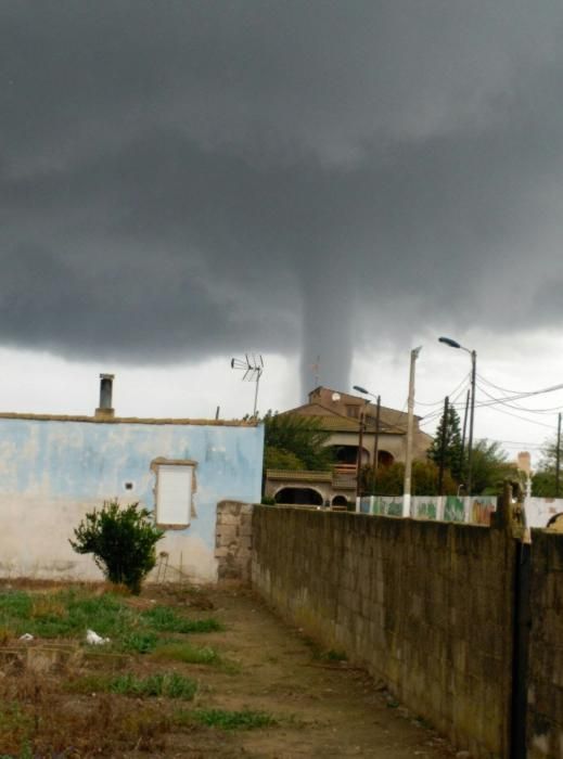 El espectacular tornado marino en Sueca