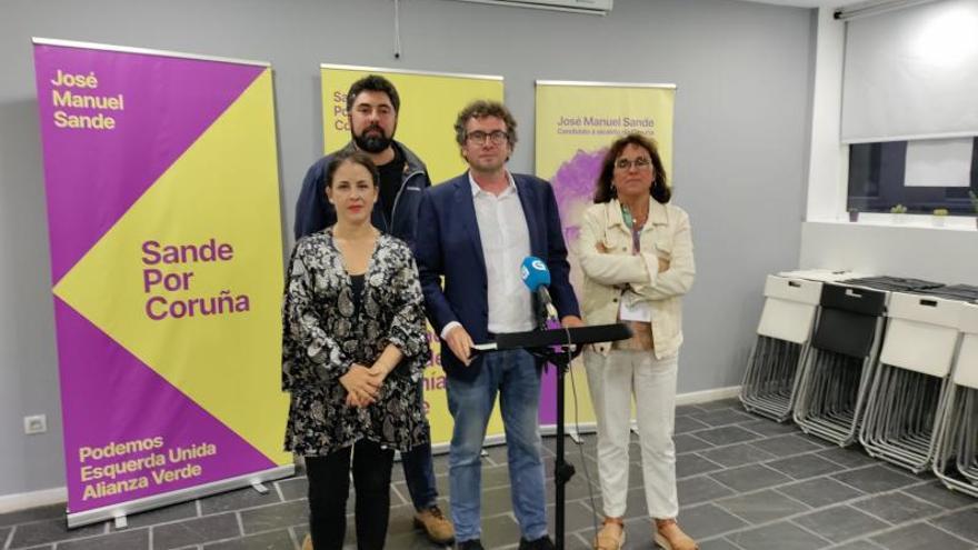 Sande, de Por Coruña: “No tener representación municipal es una decepción”