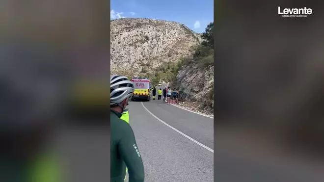 Un ciclista de Dénia de 59 años, herido muy grave al cruzársele un jabalí y sufrir una caída en Castell de Castells