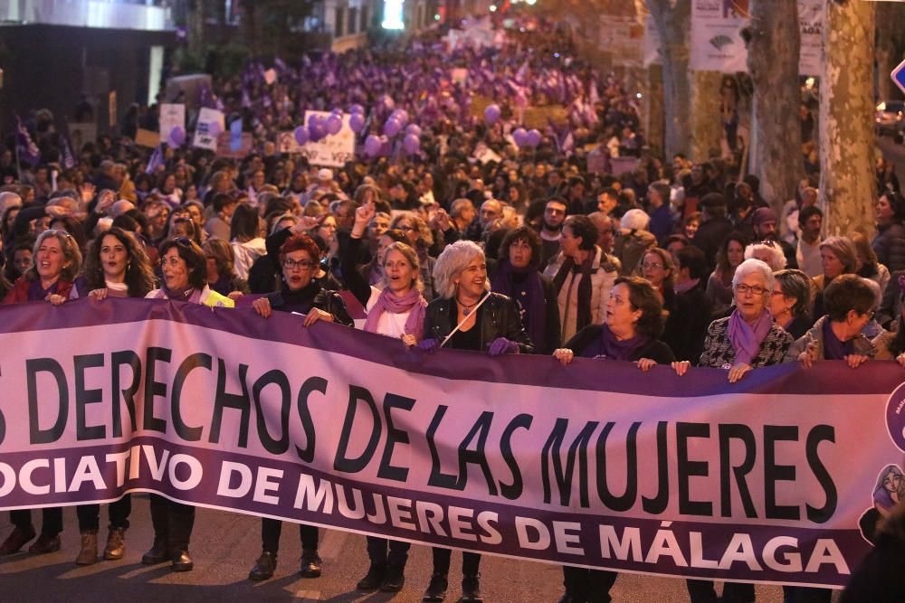 Manifestaciones por el 8M en Málaga