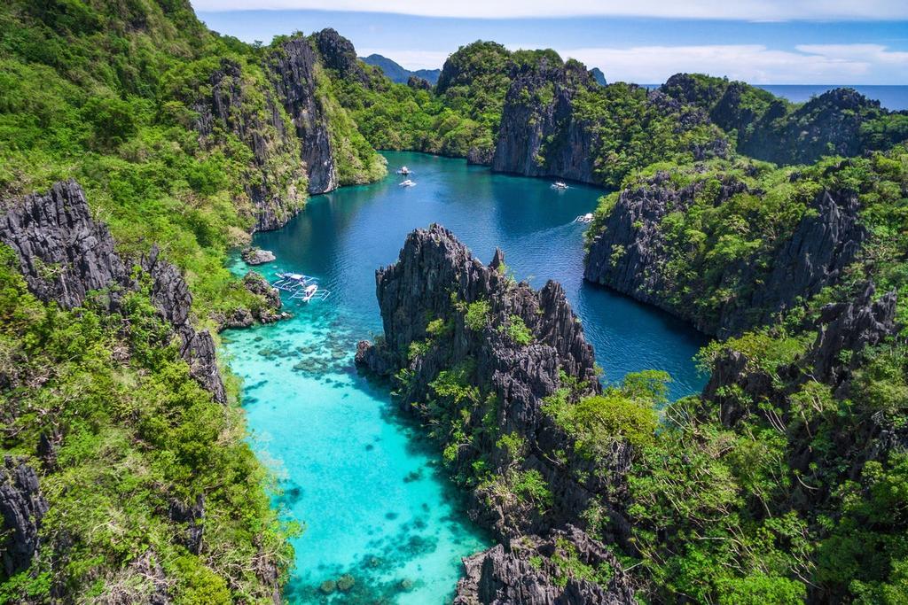 Vista aérea de El Nido, Filipinas