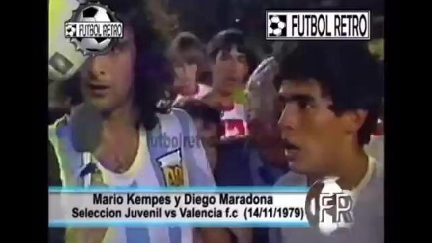 El día que Maradona vistió la camiseta del Valencia CF