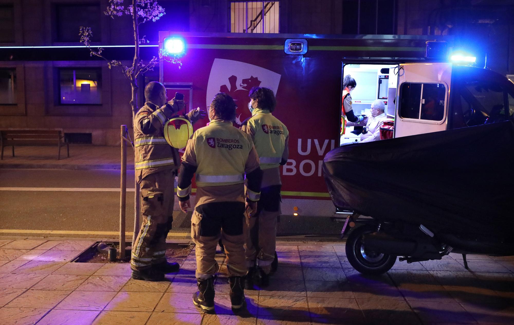 Estado de la terraza en el Paseo Teruel tras el atropello