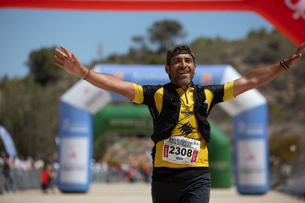 Momento de la llegada a meta en la Ruta de las Fortalezas de Cartagena