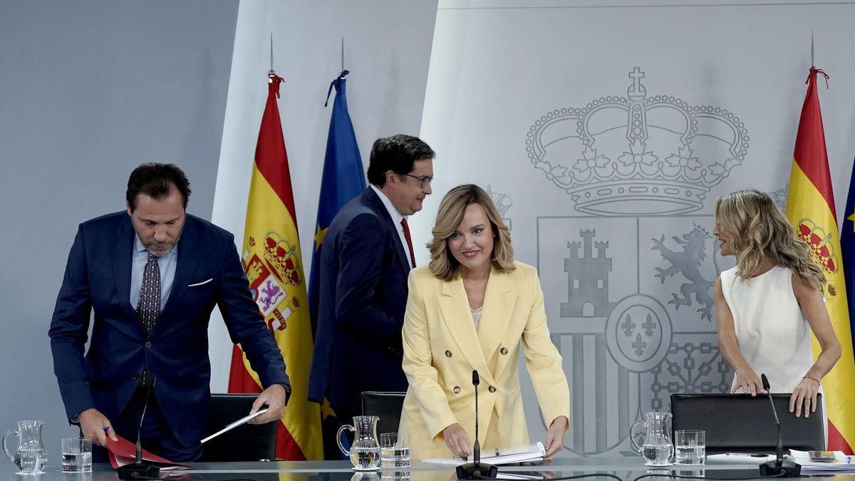 Pilar Alegría, Yolanda Díaz, Óscar Puente y Óscar López han comparecido en la rueda de prensa tras el Consejo de Ministros.