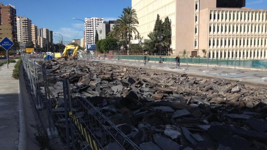 La obra del metro avanza en el puente de Tetuán