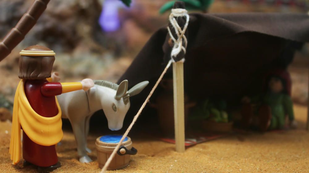 Belén de Playmobil en el Museo de Belenes de Mollina