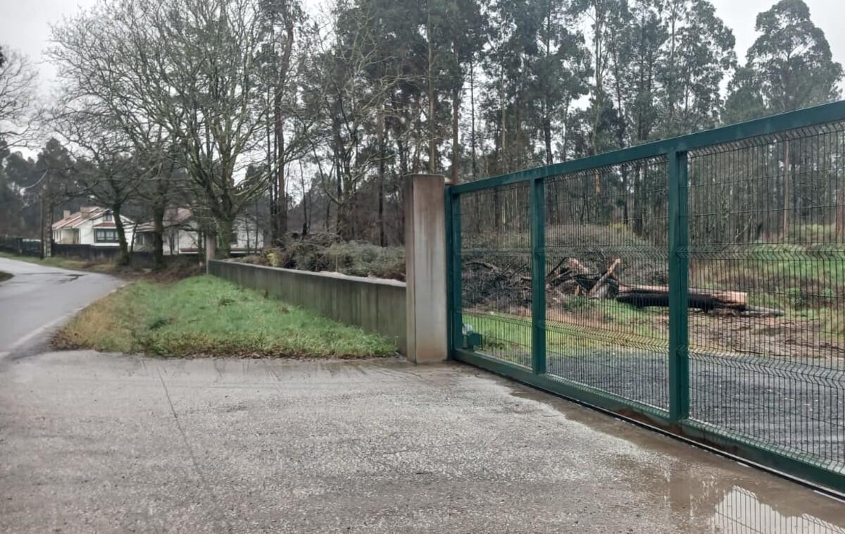 Entorno cercano a viviendas de A Torre, Teo, donde está prevista la planta de escombros
