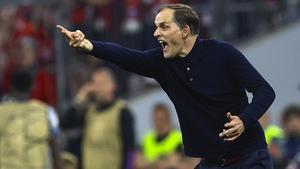 Bayern Munich - Real Madrid. Thomas Tuchel durante el partido en el Allianz Arena