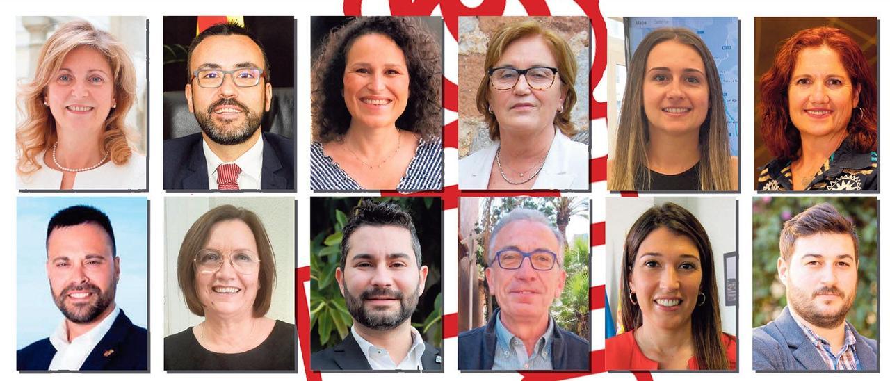 Alcaldes y portavoces del PSPV en municipios de Castellón
